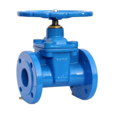 China DN100 General Cheap Rubber Soft Seal Iron Flange End Ductile Gate Valve for sale