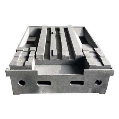 China OEM Gray Cast Iron Casting Bed CNC Machine Tool Base Machine Tool Platform Bed For Figuring Processing Custom for sale