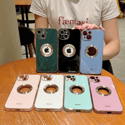 China Shockproof Popular Series Solid Color CD Circle Pattern Cell Phone Case For iPhone 11 13 12 pro XS Max X Max XR 7 8 plus for sale