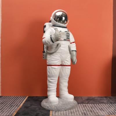 China European Astronaut Europe Praise Resin Sculpture 1.7M High Big Size Sculpture Life-size Piece Window Store Display for sale