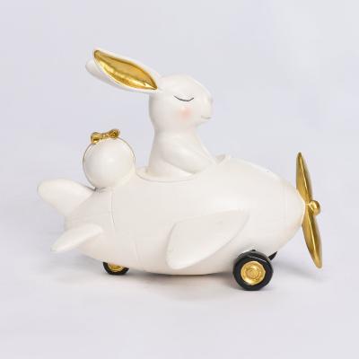 China Creative Halloween Easter Seasonal Nordic Ornament Resin Africa Custom Table Rabbit Decoration for sale