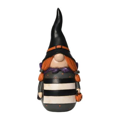 China Outdoor Resin Trick or Treat Resin Party Lawn Decor Props Party Kid Decorations Doll Halloween Witch for sale