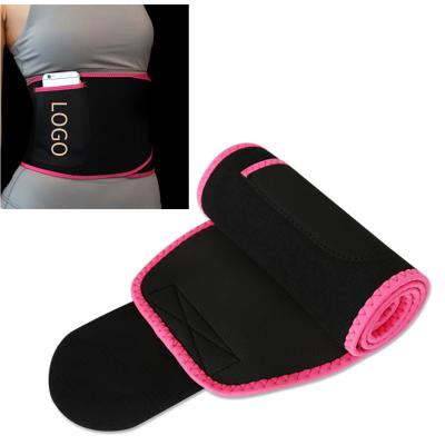 China Universal Hot Unisex Sweated Gym Belt Power Shaper Girdle Slimming Adjustable Waist Trainer Support Belt for sale