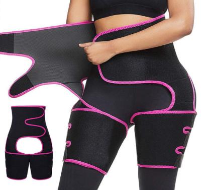 China Workout Waist Trimmer Waist Trainer for Women, 3-in-1 Waist and Thigh Trimmer for Women Weight Loss, Workout Slimming Support Belt for sale