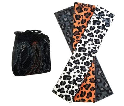 China Yoga Exercise Booty Resistance Bands Printed - (3 Set) Animal Print 15 Inch Women's Non Slip Workout Exercise Loop Band Set for sale