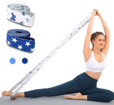 China Popular Custom Logo Printed Yoga Gym Exercise Dance Shaping Bands Long Hip Circle for sale