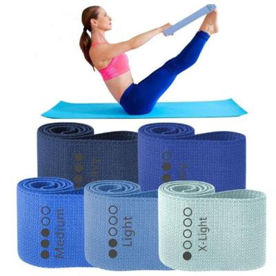 China 2020 Yoga Exercise Booty Bands Custom Logo Fabric Workout Hip Wraps Band Resistance Bands Set 5 for sale