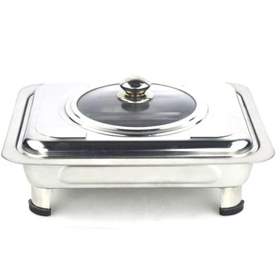 China stored & Hotel Kitchen Equipment Stainless Steel Chafing Dish Eco-friendly Cheap Price Tray For Buffet Serving for sale