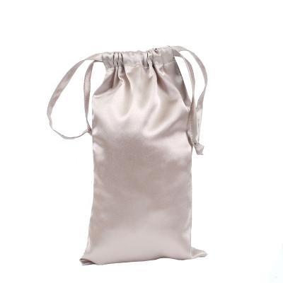 China Gerine Champagne Grocery Folding Drawstring Personal Shopping Storage Pouch Bags for sale