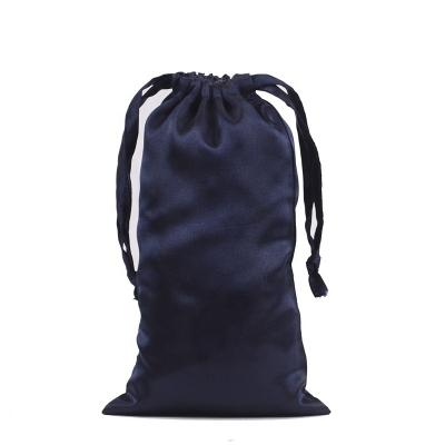 China Custom Folding Reusable Storage Pouch Outdoor Sport Travel Dust Bag Navy Blue for sale