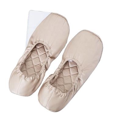 China Gerine Breathable Luxury 19MM Champagne 100% Silk Chinese Silk Slippers For Girls for sale