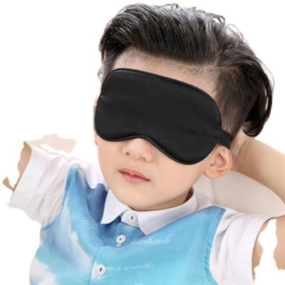 China Anti-Wrinkle Super Soft Gerine Silk Fabric 100% Natural Displacement Kids Eye Sleep Mask Cute Eye Mask For Kids for sale