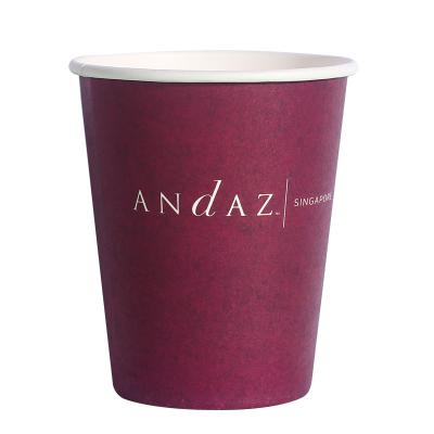 China Factory Wholesale Disposable Disposable Coffee Cup Paper Cup 8oz 12oz Drink Paper Container Custom Logo for sale