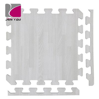 China Decoration Teak Pattern Water Proof Waterproof Interlock Mat for sale