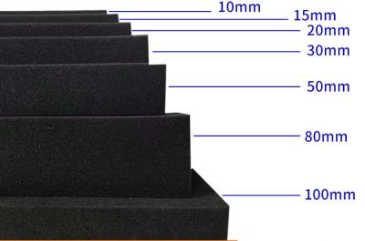 China C4305 Ontvlambaar Neopreen Rubber Foam Sponge Sheets Materiaal 1mm~30mm Dikte Zwarte kleur Te koop