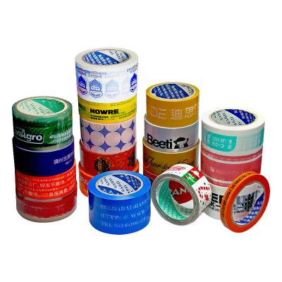 China Transparante band Custom print logo afdichting tape kleurenprinten Te koop