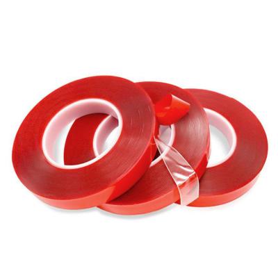 China TESA 4965 Double Sided Adhesive Tape Red Film Heat-resistant PET Substrate 0.2MM Thick for sale