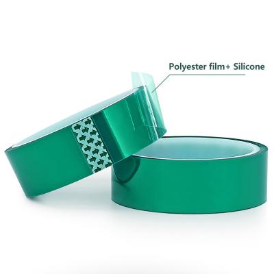 Κίνα 0.08mm PET πολυεστέρα ταινία πράσινη πλακέτα κυκλώματος θερμότητα ανθεκτική μεταλλική ταινία προς πώληση