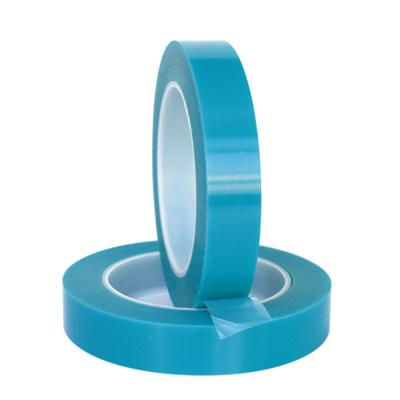 China 0.06mm PET-Band Blaue Teile festes Spurenloses Acryl-Kühlschrankband zu verkaufen