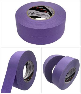 China 3M™ 501+ High Temperature Masking Tape Purple Car masking spray paint 0.15mm Te koop