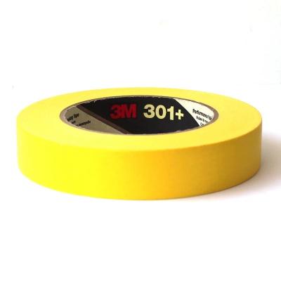 China 3M™ 301+ High Performance Masking Tape Yellow Industrial spraying Home decoration 0.16mm Te koop