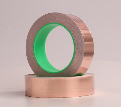 China Die Cutting Copper Foil Tape Resistance 0.05Ω EMI Shielding Copper Tape for sale