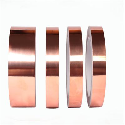 China 50μm thick Pure copper foil electrical shielding high quality copper foil tape for sale