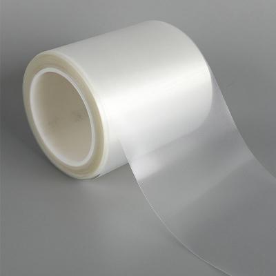 China Silicone coated with 0.05mm transparent mesh PET polyester protective film for sale