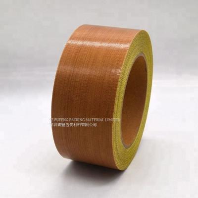 China Hoge druk PTFE 0.13mm Zelfklevende Glasvezelband Te koop