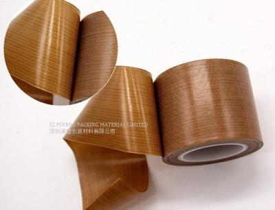 China Bruine Bestand Zelfklevende PTFE-Band Op hoge temperatuur 0.13mm Te koop