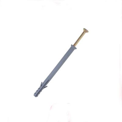 China Good quality M10*200 marble nylon frame safe repair anchor with nail screw, gray sleeve anchor, concrete, brick and heat insulation for sale