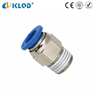 China Nylon Thread Straight Coupling and Polyurethane TNP Quick Connect Pneumatic Fittings PC3/8-NO2 for sale