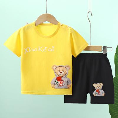 China Baby short-sleeved summer casual children's suit fashion summer clothes boys and girls cotton short-sleeved T-shirt for sale