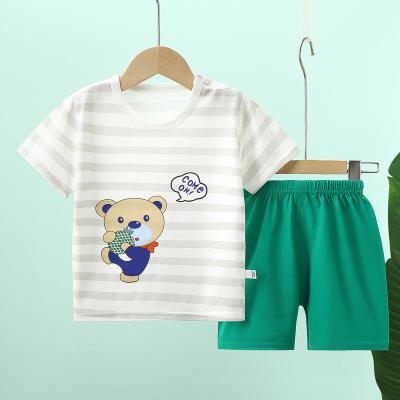 China Baby short-sleeved summer casual children's suit fashion summer clothes boys and girls cotton short-sleeved T-shirt for sale