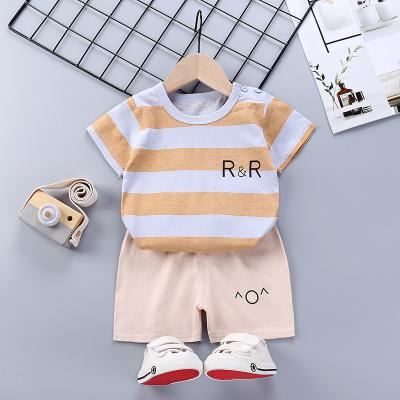 China 2022 Summer Fashion New Fashion Cotton Short Sleeve Hot Selling Children's Suit Smart Casual Kids T-shirt Girls Shorts Boys Clothes for sale