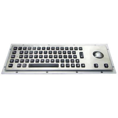 China Industrial High Quality Mechanical Metal Backlit Keyboard With Trackball for sale