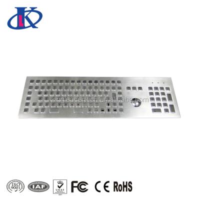 China Kiosks and other industrial applications 103 metal key keyboard with function keys and numeric keypad for sale