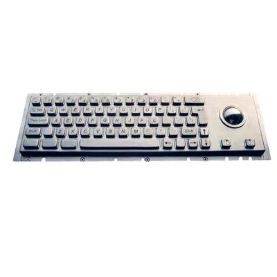 China Information Kiosk Or Industrial Application Rugged Mechanical Metallic Keyboard With Trackball IP65 for sale