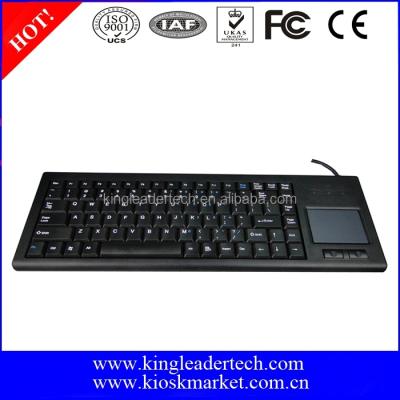 China Slim Rugged Wired Plastic Keyboard With Touchpad And 87 Keys for sale