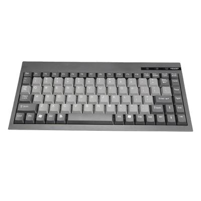 China Slim compact industrial keyboard with rugged PC/ABS keys and USB or PS/2 interface for sale