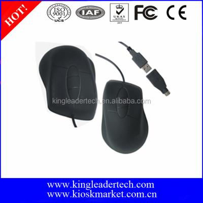 China Waterproof Black Color Silicone Optical Mouses With USB Or PS/2 Interface for sale