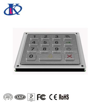 China Vandal Proof Access Control System 15keys Metal Keypads With Keys Waterproof IP65 for sale