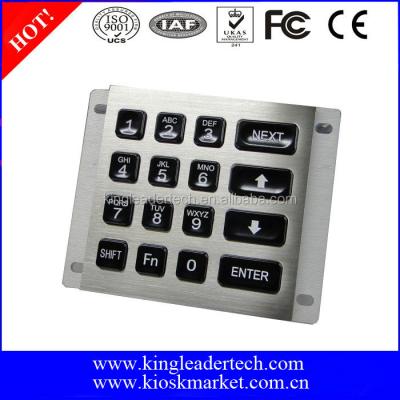 China Backlit Industrial 4x4 Atmo Matrix Keyboard Keypad for sale