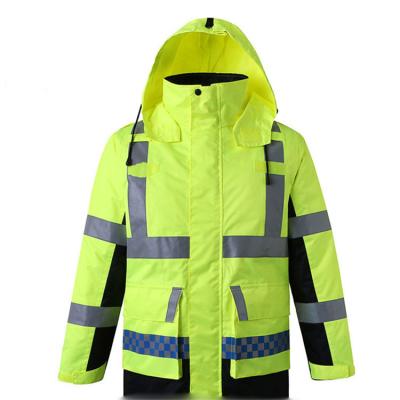 China Road Traffic Windproof Reflective Safety Suit YS Fluorescent Waterproof Jacket for sale