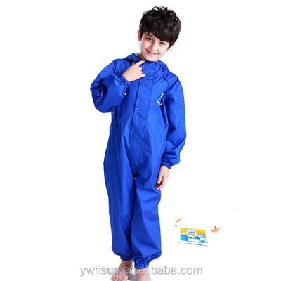 China 2017 Waterproof Nylon Children Raincoat Breathable Rain Suit With Logo For Custom Made 2-14T for sale