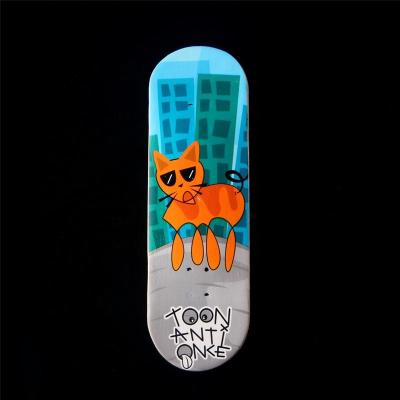 China RSFN0014 Cartoon Nice Dog 30mm or 32mm 100% Free Shipping Maple Finger Skateboard Canadian Wooden Deck for sale