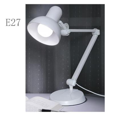 China Cost Effective ABS Base Lamp Aluminum Alloy Arm Working Table Reading Folding Desk Light E27 Clip Lamp for sale