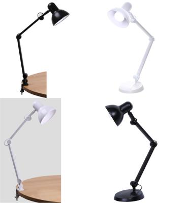 China Cost Effective Adjustable Yinke E27 Metal Swing Arm Desk Lamps Table Lamp With Clamp For Study Office for sale