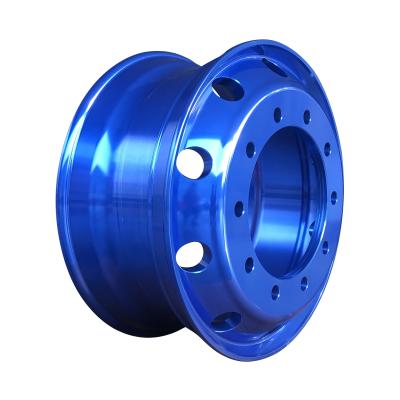 Cina Truck Bus Trailer 22.5X8.25 Truck Wheels For Alloy Truck Wheels Rims Tubeless Aluminum Rims Wheels 22.5X9.0 Blue in vendita