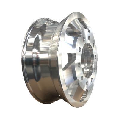 Китай Aluminum Material Wheel Aluminum Truck Wheels Silver Aluminum Alloy 8.25X22.5 Inch продается